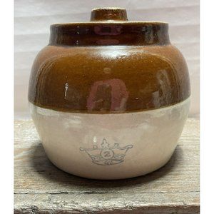 Robinson Ransbottom Pottery Vintage Crock #2 Quart Bean Pot 1 handle Jug